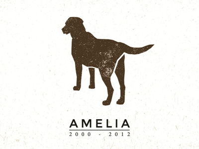 Amelia Silhouette amelia brown dog mcwhorter seth silhouette texture typography