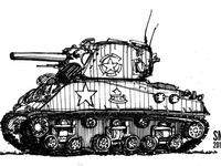 world war toons sherman tank