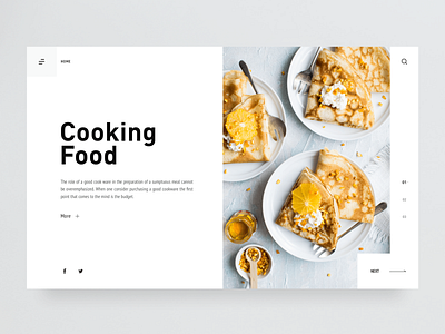 C_ 01 clean design food ui ux web