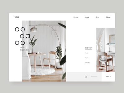 C_ 02 clean design furniture design home ui ux web