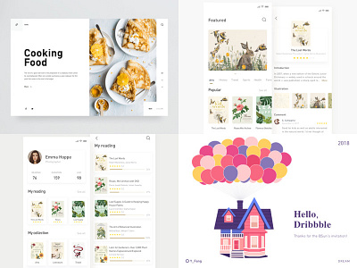 My 2018 2018 app book clean design illustration layout ui web white