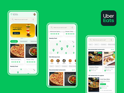 Uber Eats Redesign delivery app food app redesign uber uber eats ui