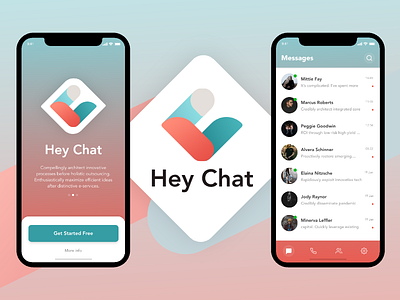 Fake brief #1 briefbox chat chat app gradient studio ui webkul design