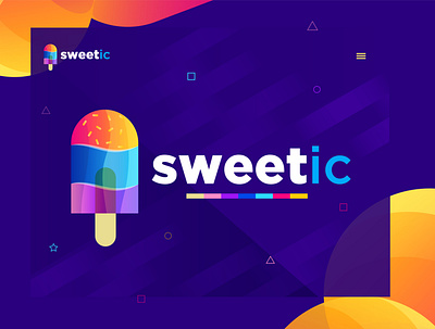 Sweetic branding logo inspiration branding concept creative design dribbble ice logo logo design sweet web