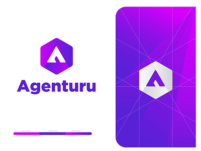 Agenturu Logo design app branding concept creative design dribbble icon logo logo design typography