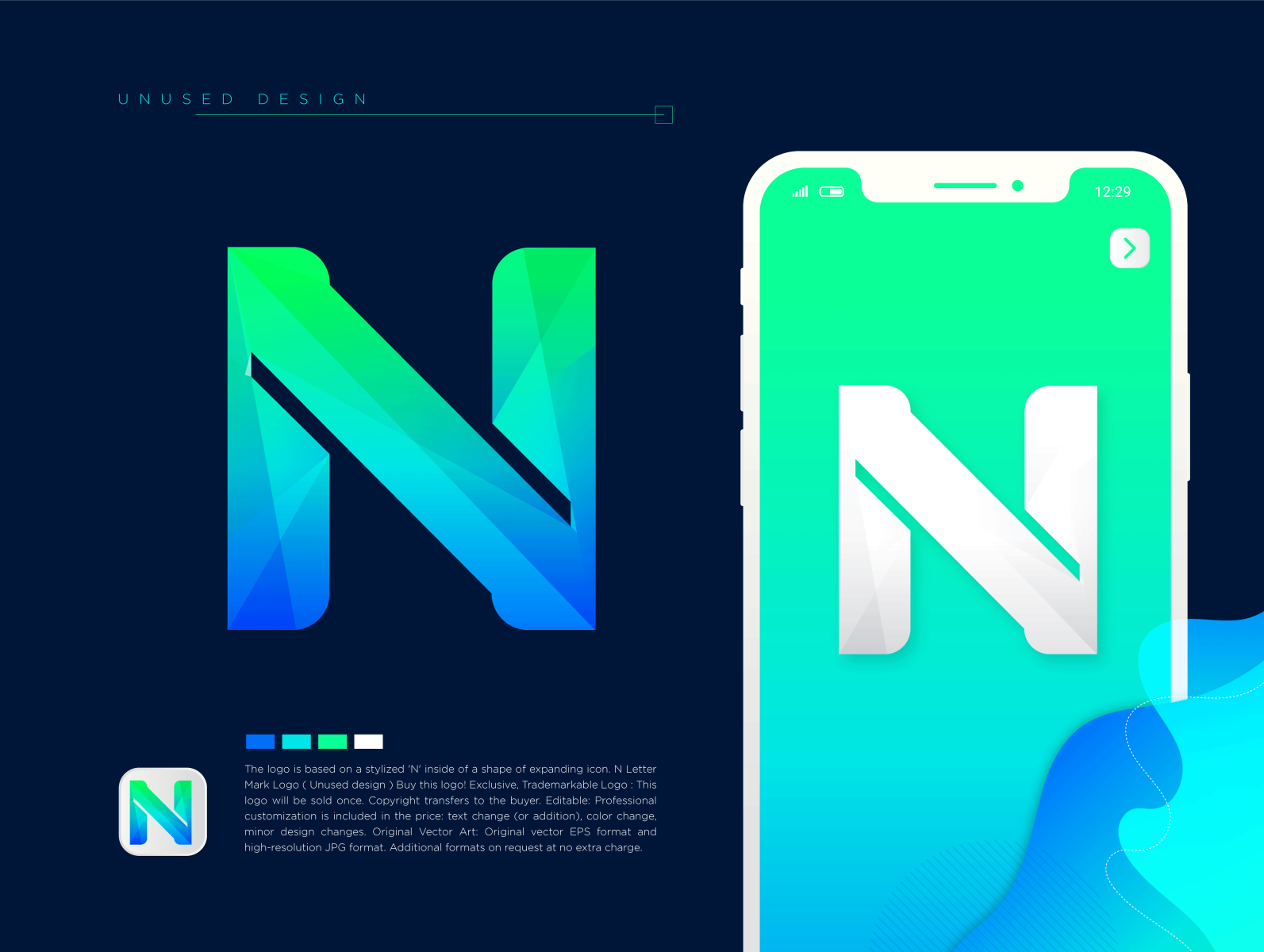 N Letter Mark Logo By Diff Art Logo Brand Identity Designer On Dribbble