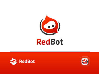 RedBot Logo Design app logo design brand identity branding chat logo icon chat logo images chat logo png chat logo vector conceptual logo free chat logo logo maker