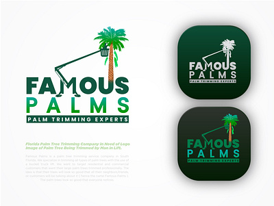 Palm Trimming Experts logo branding conceptual logo lo go lo go logo logo branding logo how to make logo maker logos makers