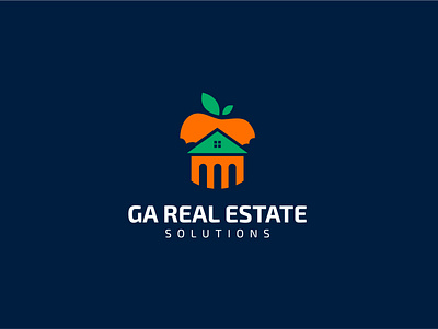 GA REAL ESTATE SOLUTIONS brand identity concept logo conceptual logo creative logo maker custom logo graphic design l o g o lo go logo maker realestate