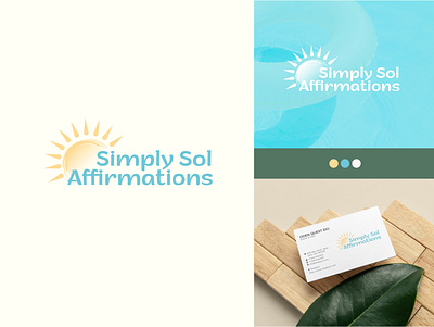Simply Sol Affirmations branding brand identity concept logo conceptual logo creative logo maker custom logo l o g o lo go logo maker yoga logo