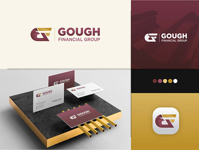 Gough Financial Group logo brand identity branding branding design concept concept logo conceptual logo creative logo maker custom logo financial logo financial services gf letter logo gf letter logo graphic design l o g o lo go logo branding logo maker logomark