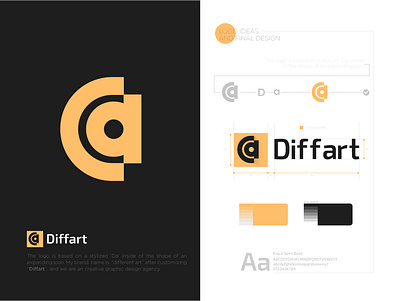 diffart logo brand identity branding concept concept logo conceptual logo creative diffart diffart logo diffart.me dribbble graphic design l o g o logo logo design logo designer logo maker logo trends 2020 logodesign modern logo stationery design