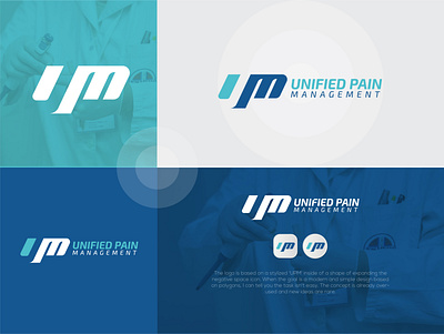 Unified Pain Management brand identity branding conceptual logo custom logo graphic design l o g o logo design logo maker logos modern logo modern logo design 2021 ump logo