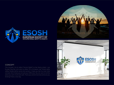 ESOSH Logo Branding brand design concept logo conceptual logo cooperative society logo custom logo lo go logo logo branding logo maker logodesign logotype modern logo 2021 name logo generator people logo residential society logo society logo welfare society logo