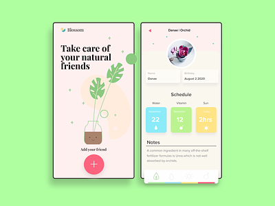 Blossom app app design house ios love natural nature planet plant
