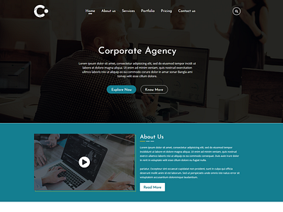 C Point Creative Agency agency website design one page design onepage web web design website