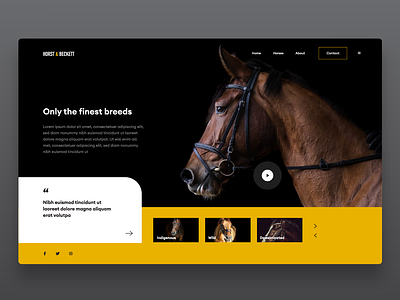 Horse stable company web design