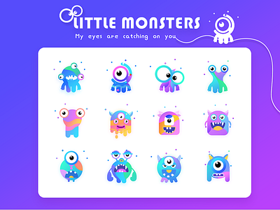 A group ofcartoon monsters image design