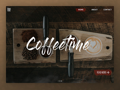 Landing Page for Coffee shop coffee coffeetime jelmar landing page ui ux webdesign website