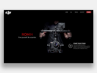 Dji Ronin website concept