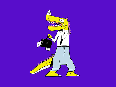 [Spendesk] - CFO Dino animation brand branding campaign cfo finance fintech illustration motion purple spendesk