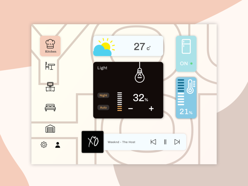 Smart Home Dashboard by Yarichka on Dribbble