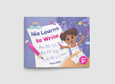 Cover Book for Kids Learn to Write book children childrenbook illustration illustrationchildren illustrationkids kids