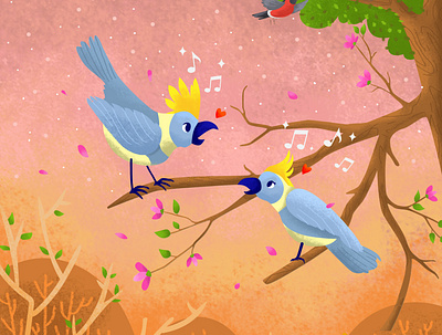 Finding Your Lover (Bird) book children childrenbook design illustration illustrationchildren illustrationkids kids