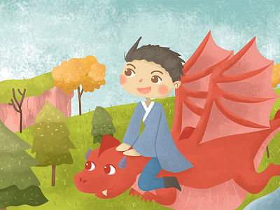 How to flying with Dragon book children childrenbook illustrationkids kids kids illustration kidsbook