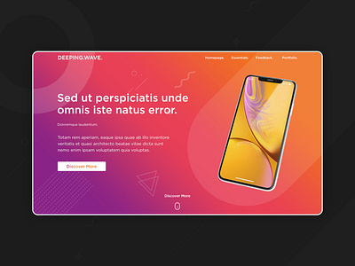 DeepingWave - Landing Page UI