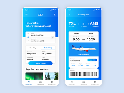 Scandinavian Airlines Mobile App Redesign (Part 1)