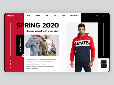 Levi's Homepage Redesign - UI