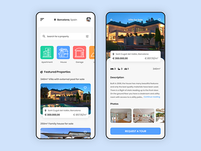 Luxury Real Estate Mobile App Design
