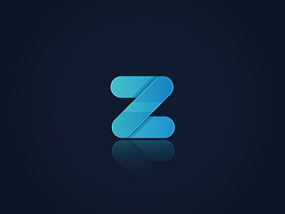 A letter "Z" gradient logomark modern monogram z