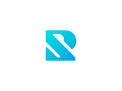 R And S bold initial lettermark logo logos monogram r s