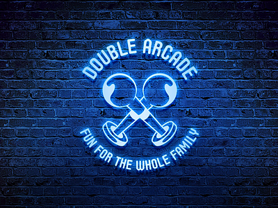 Double Arcade logo design concept