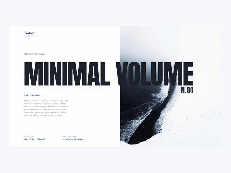 MINIMAL VOLUME N.01 1 concept minimal minimalistic n.01 number one sketch unsplash volume ⬜️ 🔥