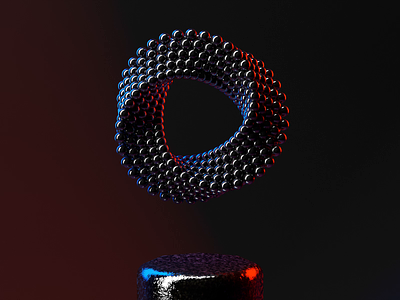 Abstract Infinity Triangle abstract animation art c4d c4dart c4dfordesigners cinema 4d cinema4d clone clones concept creative deformation loop metal reflection ring spheres triangles wallpaper