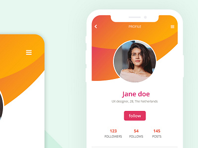 DailyUI #006 - User profile app dailyui design ui ui design user interface user interface design user profile ux