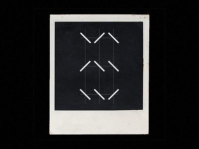 Instant Geometry 014 abstract geometric geometry logo mark polaroid shape symbol typography