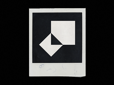 Instant Geometry 015 abstract geometric geometry logo mark polaroid shape symbol typography