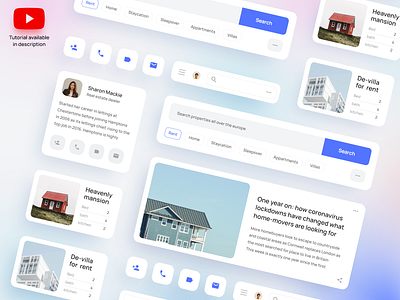 Components Library component component design components dashboard dashboard ui design system fintech real estate realestate tutorial tutorials uidesign uiux
