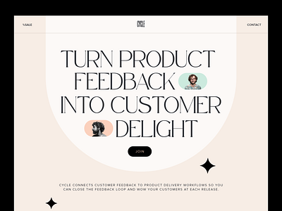 Customer Feedback System Landing Page