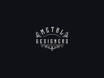 'Metal Designers Antiques' Logo antiques logo typography vintage