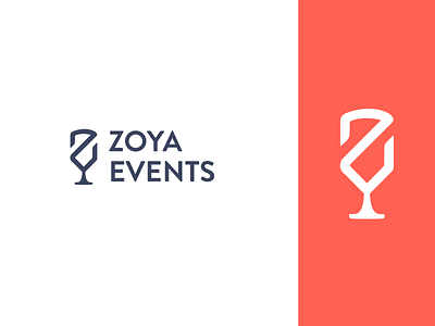 Zoya Events Logo brand branding creative design event event branding events logo logo designer logodesign logos logotype vector