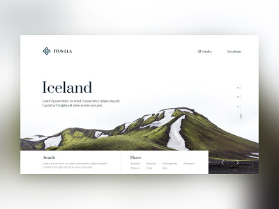 Travela - Conceptual Landing Page