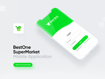 "BestOne" Supermarket Mobile Application app app ui application behance cartoon ecommerce green grocery mobile shop shopping sign in supermarket ui uiux