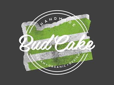 Bud Cake branding identity logo stamp