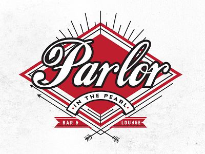 Parlor arrows branding classic emblem logo restaurant