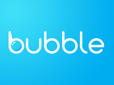 Bubble Logo bubble custom logo round rounded typography